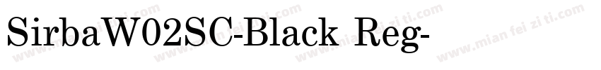 SirbaW02SC-Black Reg字体转换